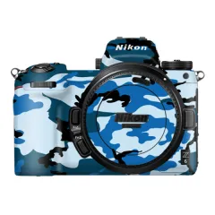 Blue Camo Printed